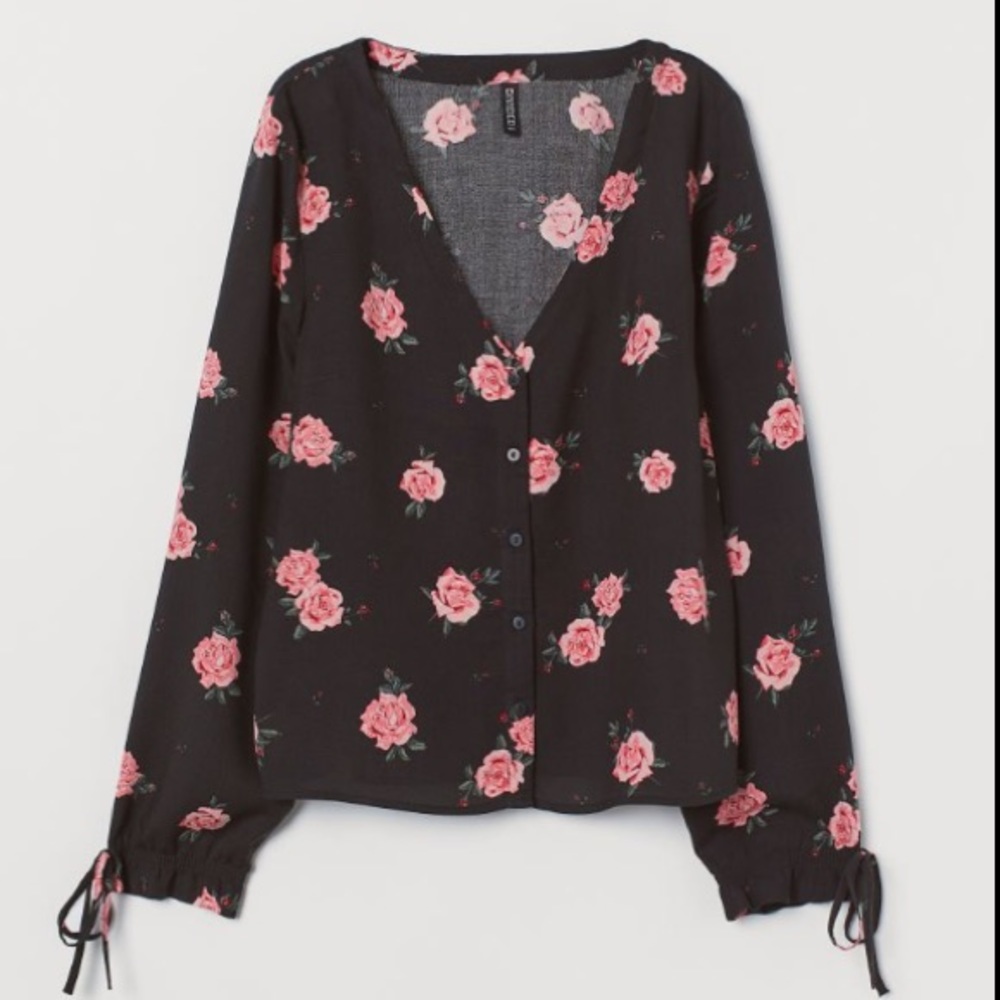 H & M button down blouse
